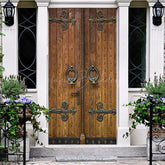 Lofaris Ancient Retro Wooden Copper Door Party Cover